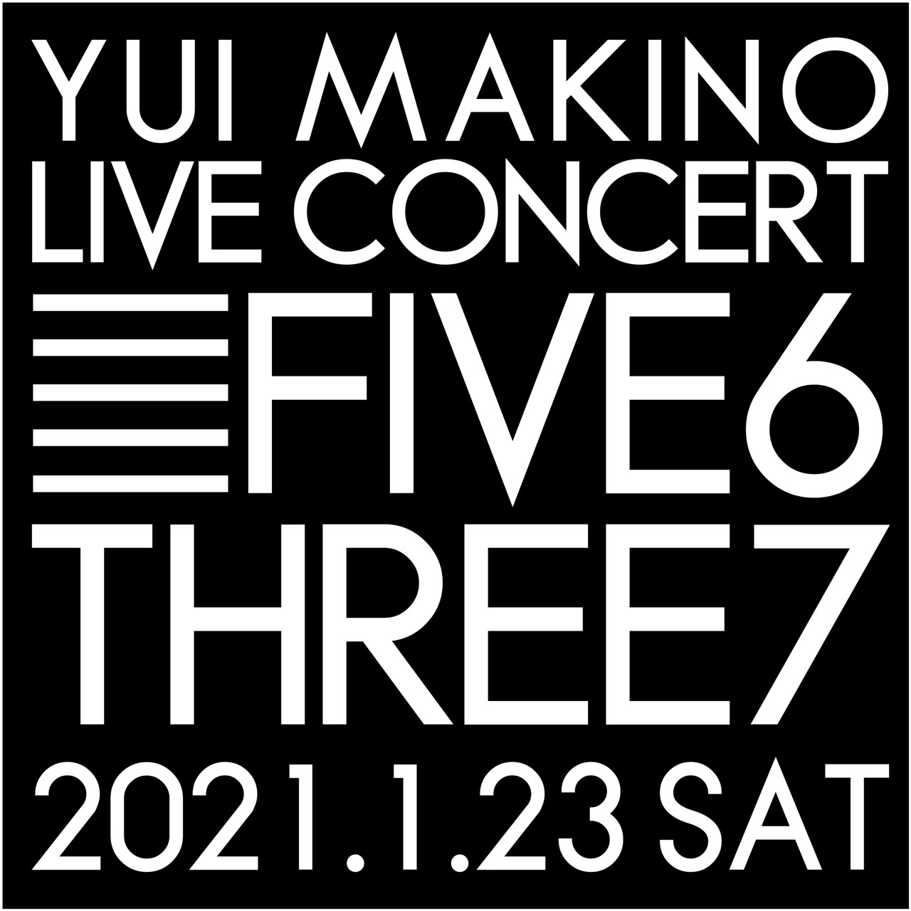 2021年1月23日(土)『YUI MAKINO LIVE CONCERT FIVE6THREE7』開催決定！！
